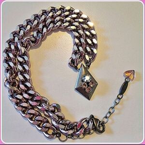 Sabika Luxe Cycled Chain Necklace Choker From The  Luxe Cycled Release.